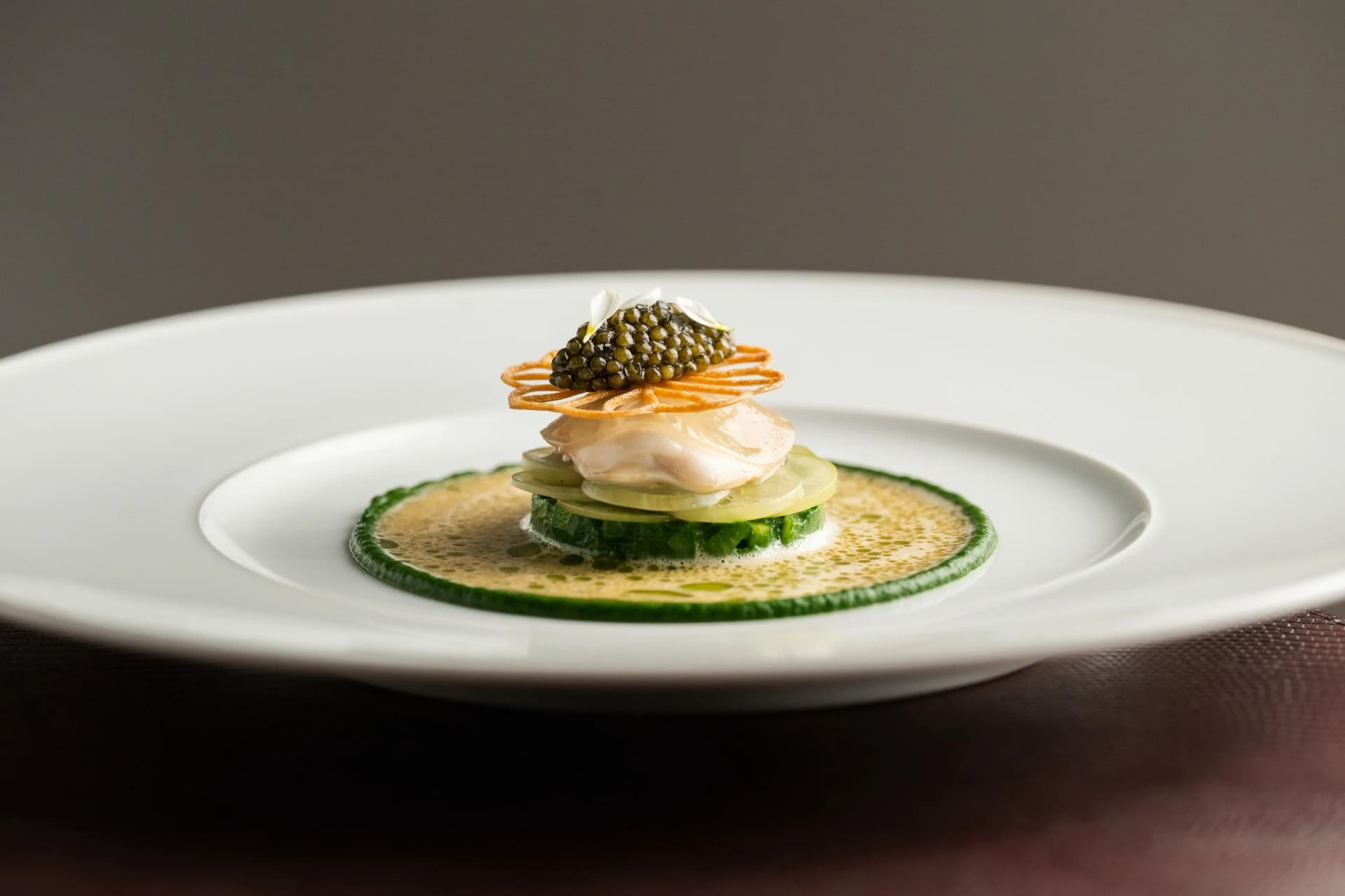 Fine-dining gerecht bij Restaurant Calla's
